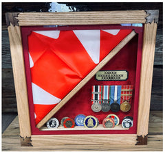 Half and Half Shadow Box Model Display Case for Collectors