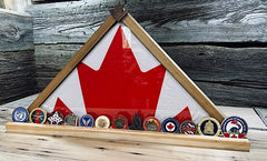 Cherry Wood Flag Display Case for Veterans & Memorials