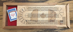 Cherry Wood Cribbage Game - Classic Design