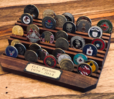 3 Tier Challenge Coin Holder for Desktop Display & Gifts