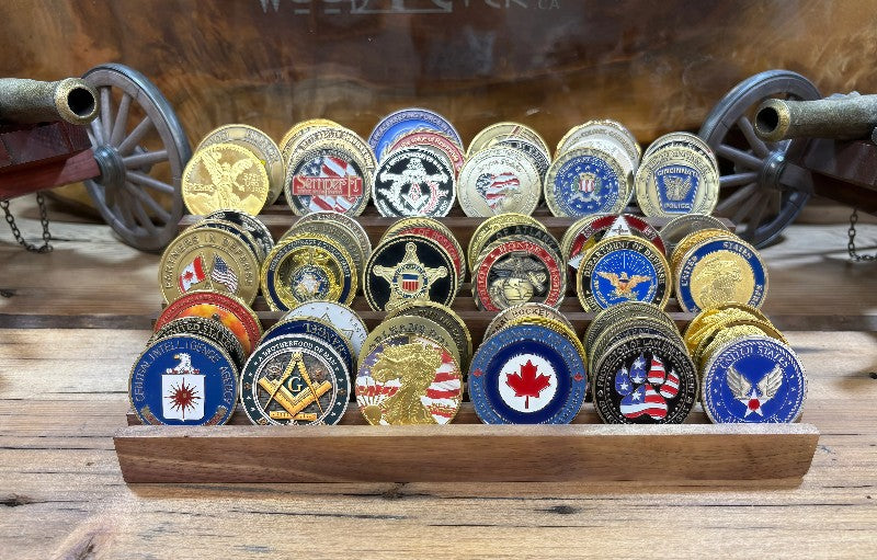 Coin Display Board 10" (3 tier)