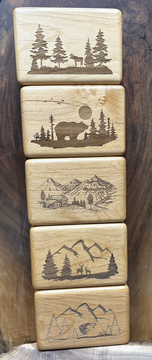 Engraved Alder Wood Keepsake Box for Gifts & Memories
