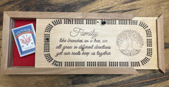 Cherry Wood Cribbage Game - Classic Design