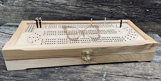 Deluxe Cribbage Game - Maple