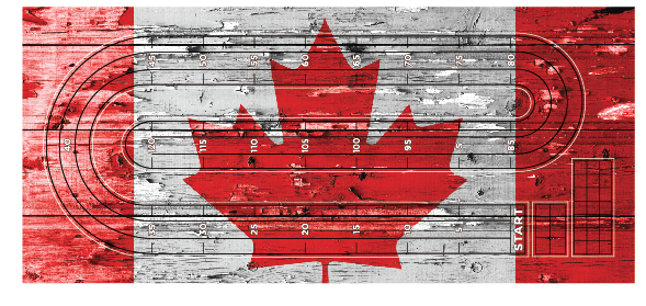 Cribbage Game - Canada flag